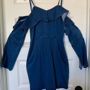 Fashionnova Stretchy Jean material dress